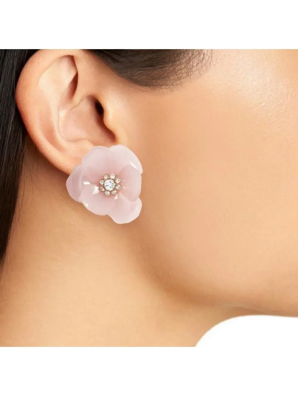 Kate Spade Slice Of Stone Flower Stud Earrings